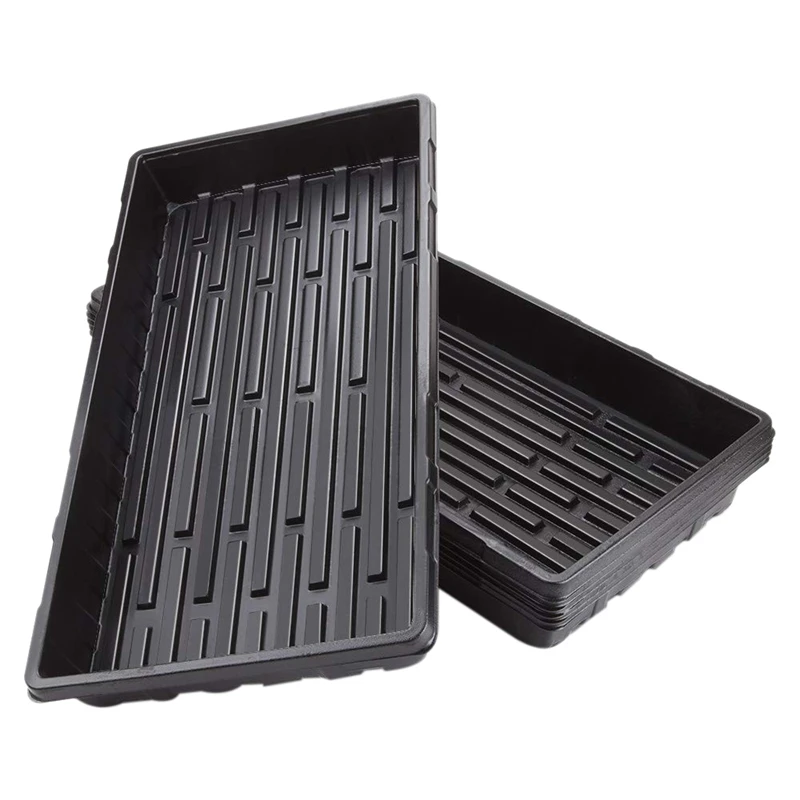 6 Packs Plastic Growing Trays Seed Tray Seedling Starter for Greenhouse Hydroponics Seedlings Plant Germination