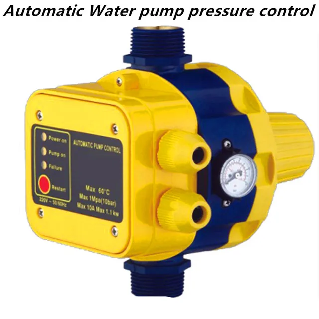 אוטומטי מים משאבת לחץ מתג חשמלי בקר w/מד אביזרים לבית|Pumps|  