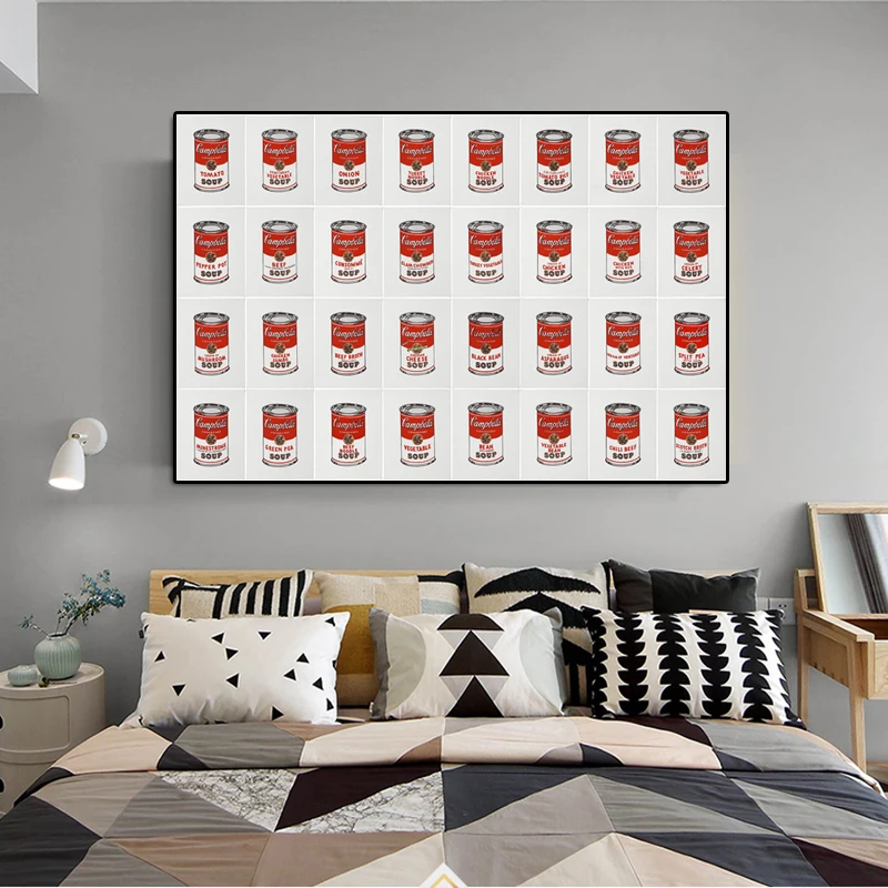 Big Size Poster Andy Warhol Canvas Painting Colorful Soups Abstract Posters And Prints Wall Art Pictures For Living Room Cuadros Canvas Prints Print On Canvasposter Print Aliexpress