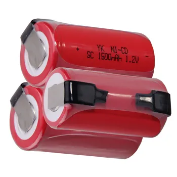 

3 pieces SC batteries 1500mah 1.2v subc nicd battery random color
