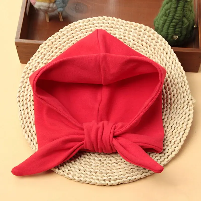 A7 15 Colors Children Bow Cap Baby Cotton Hat Newborn Girls Baby Head Wrap Solid Color Toddler Accessories 0-3 Years - Цвет: A7