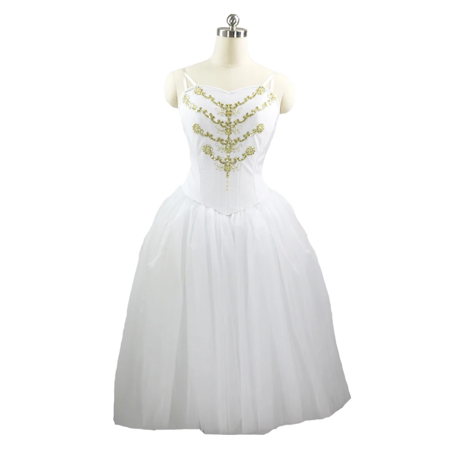 

White swan lake Professional romantic ballet tutu long skirt Adult giselle classical ballet tutu nutcracker costumes Women