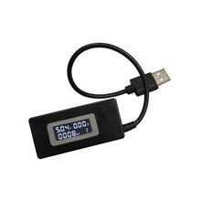 Detector de corrente, digital, micro usb lcd, usb, mini detector de corrente e tensão de celular, carregador usb testador