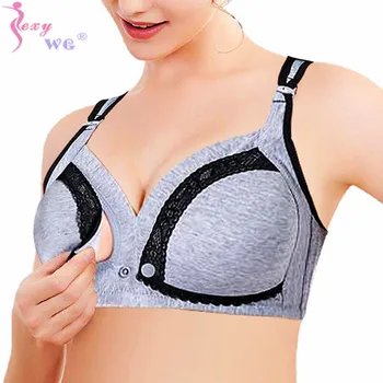

SEXYWG Breastfeeding Bra Pregnancy Clothes Nursing Bras Underwear No Rims Front Open Buckle Free Feeding for Pregnant Women Bras