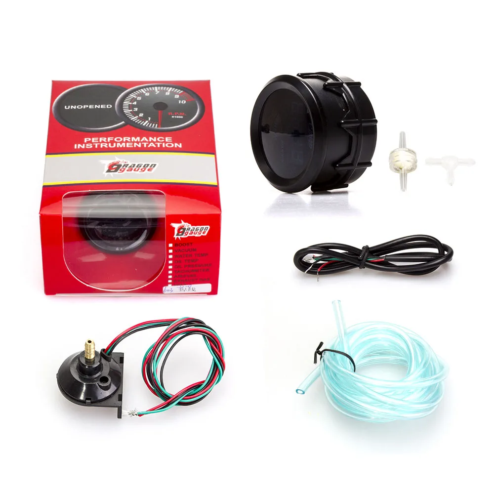 Круглый измеритель температуры воды вольтметр с синим цифровым дисплеем и