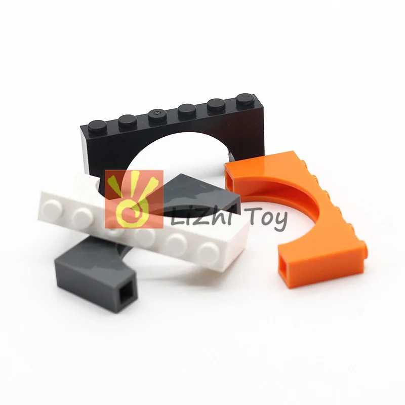 Кубики MOC 3307 кирпичная Арка 1X6X2 DIY просветленные Блоки Кирпичи совместимы с