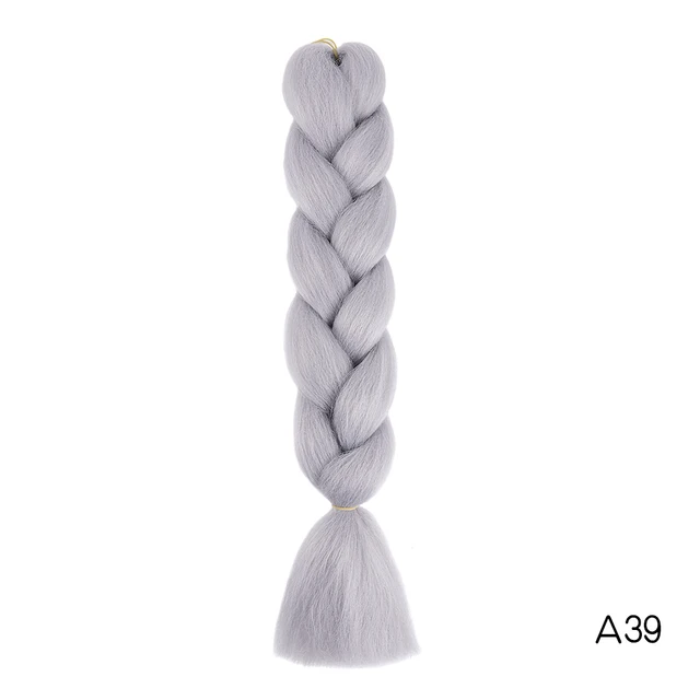 Hair Braid Synthetic Jumbo False Braid Pre Stretched Afro Wholesale Ombre Braiding Hair Extensions  Color Dreadlocks #2