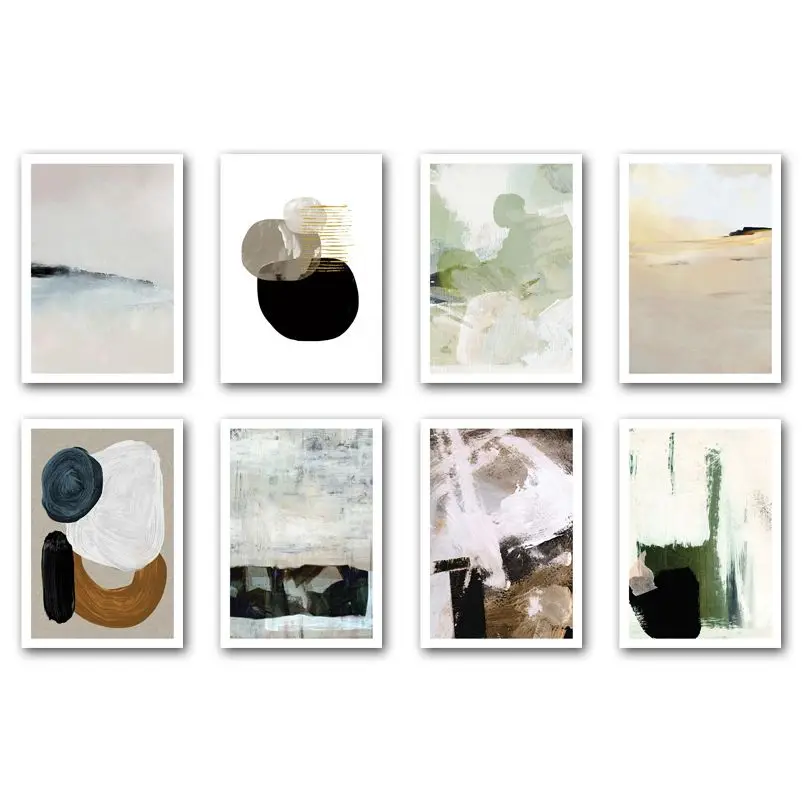 

Colorful Abstract Acrylic Nordic Posters And Print Geometry Minimalist Wall Art Canvas Painting Decor Pictures For Living Room