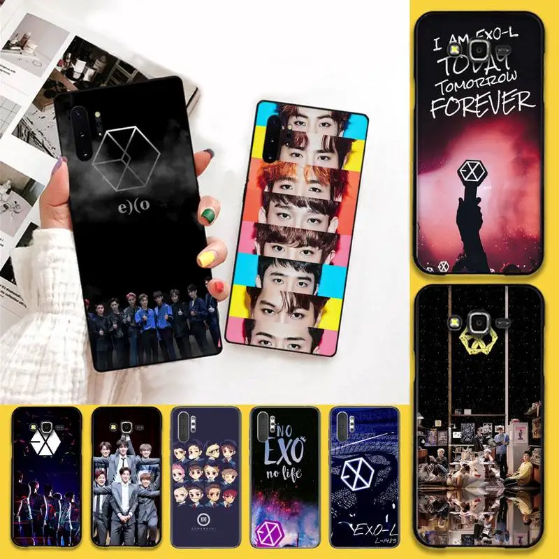 

NBDRUICAI KPOP EXO DIY Luxury Phone Case For Samsung Galaxy J7 J8 J6 Plus 2018 Prime Note 7 8 9 10 pro
