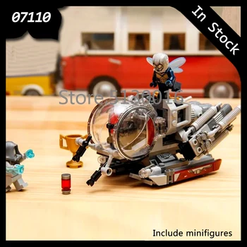 

In stock 07110 Quantum Realm Explorers Super Heroes Ant Man 224Pcs Building Blocks Compatible with 76109 Marvel Avengers