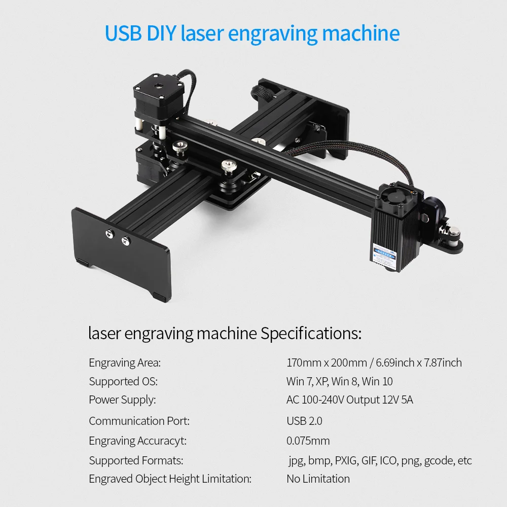 

Hot Desktop USB Laser Engraver Portable Engraving Carving Machine Mini Carver DIY Laser Logo Mark Printer with Protective Glasse