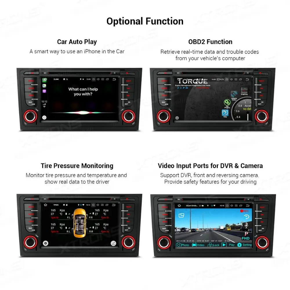 XTRONS 7 "Android 9 0 Octa Core 64 Гб Встроенная память 4 Оперативная Автомобильный DVD Плеер