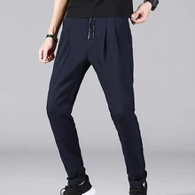 Мужские эластичные Повседневные Дышащие свободные спортивные брюки X85
