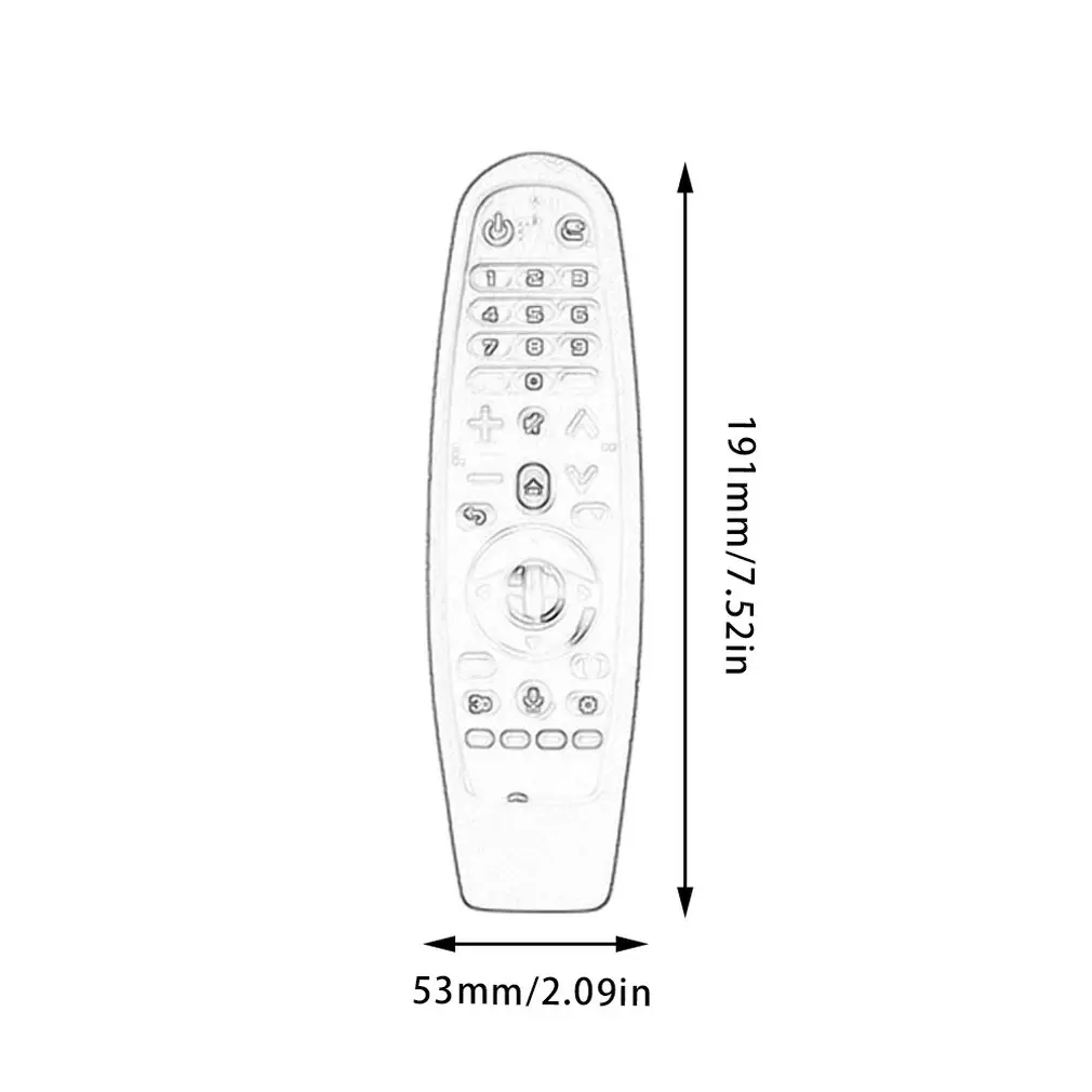 1 шт пульт дистанционного управления силиконовый чехол противоударный чехол дистанционного управления Волшебная дистанционная защита(для AN-MR600 AN-MR650