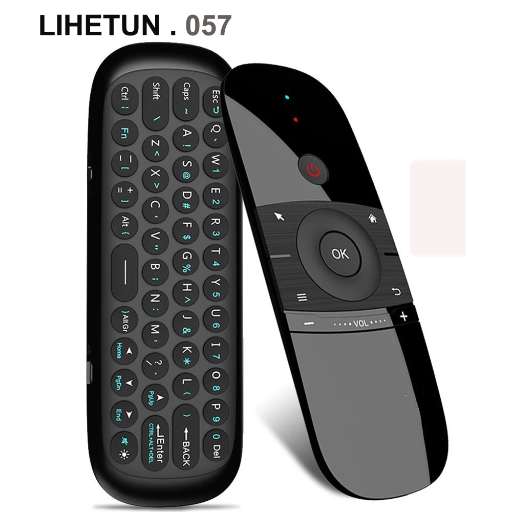 Белый Воздушная мышь IR Learning 2,4G Gyro USB пульт дистанционного управления мини беспроводная клавиатура для Chromebox Android Smart tv Box HTPC проектор ПК - Цвет: Белый
