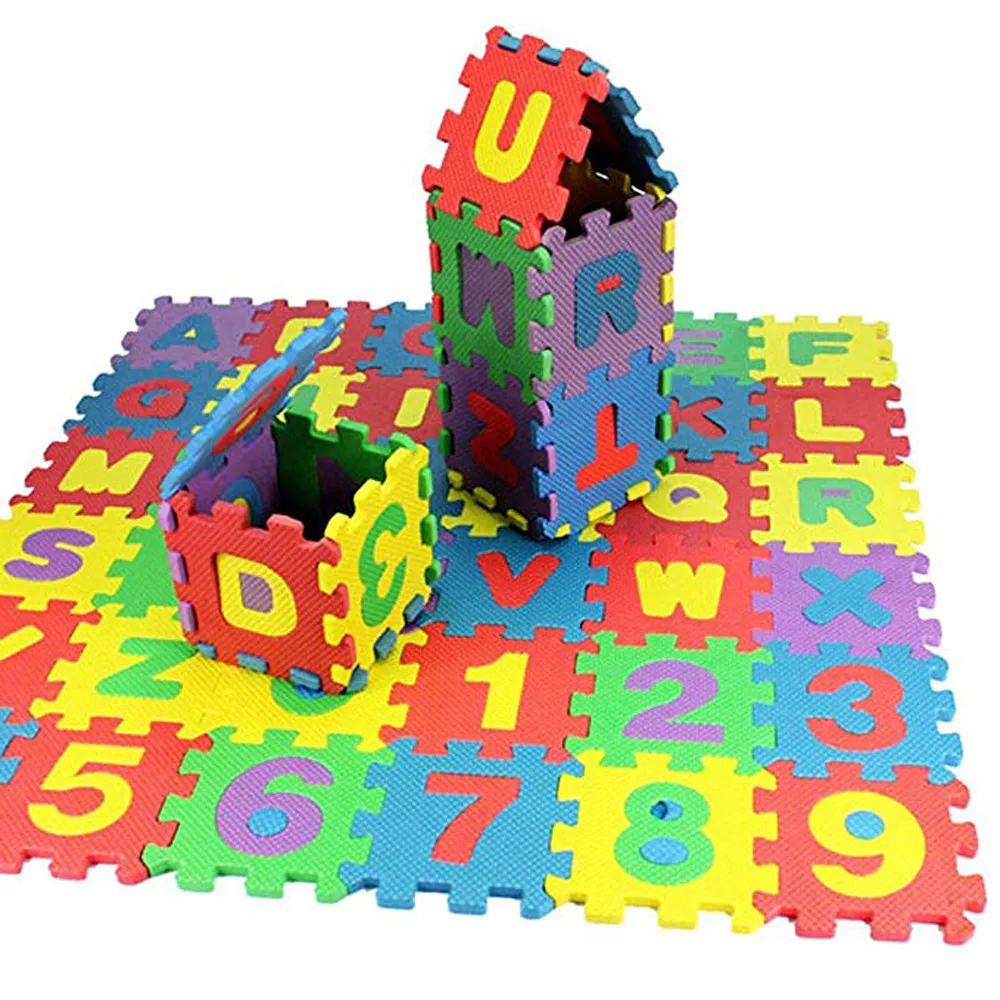 

36pcs EVA Floor Play Mat Puzzle Large Alphabet Numbers Letters Baby Room ABC Foam Funny Leisure Time For Baby Play Safety Hot