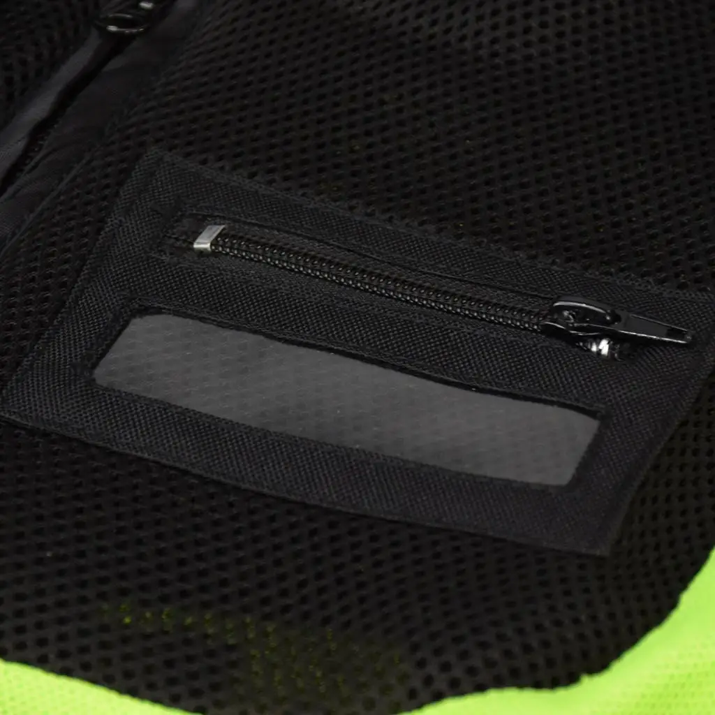 1PC Hi-Vis Reflective Motorcycle Vest Adjustable Waistcoat Commuting Jacket Safety Outwear For Motorcycle Wearing 