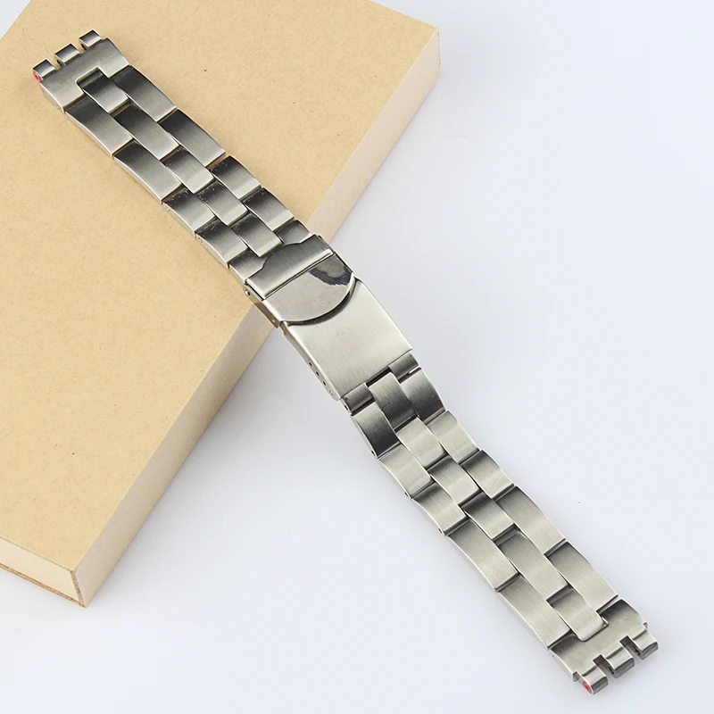 Ремешок для часов Swatch YCS YAS YGS IRONY металлический серебристый браслет из