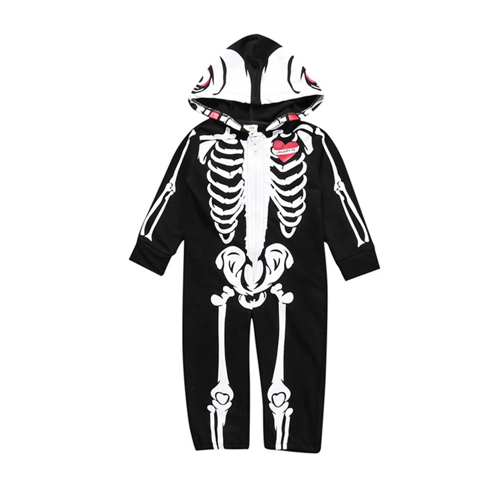 Day Of The Dead Horror Zombie Skull Costume For Toddler Baby Cosplay Skull Romper Halloween Costume For Babies Aliexpress