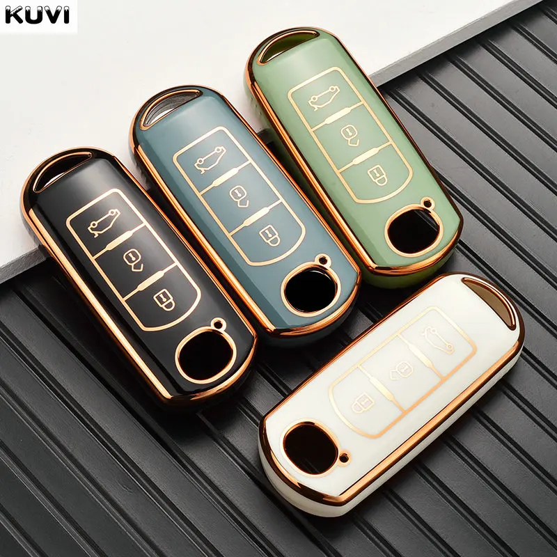 Tpu Car Remote Key Case Cover for Mazda 2 3 6 Atenza Axela Demio CX-5 CX5 CX-3 CX7 CX-9 2015 key case key case cover remote control case cover