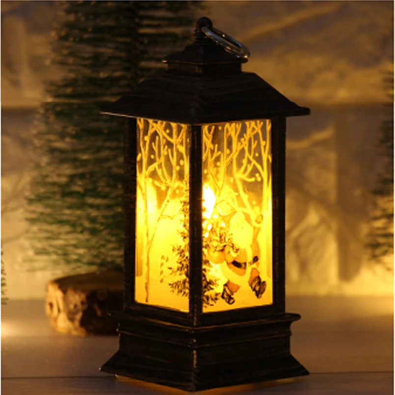 Artificial flame lamp small oil lamp Christmas candle with LED tea light candle Christmas decoration party lampara de luna 30N26 (10)