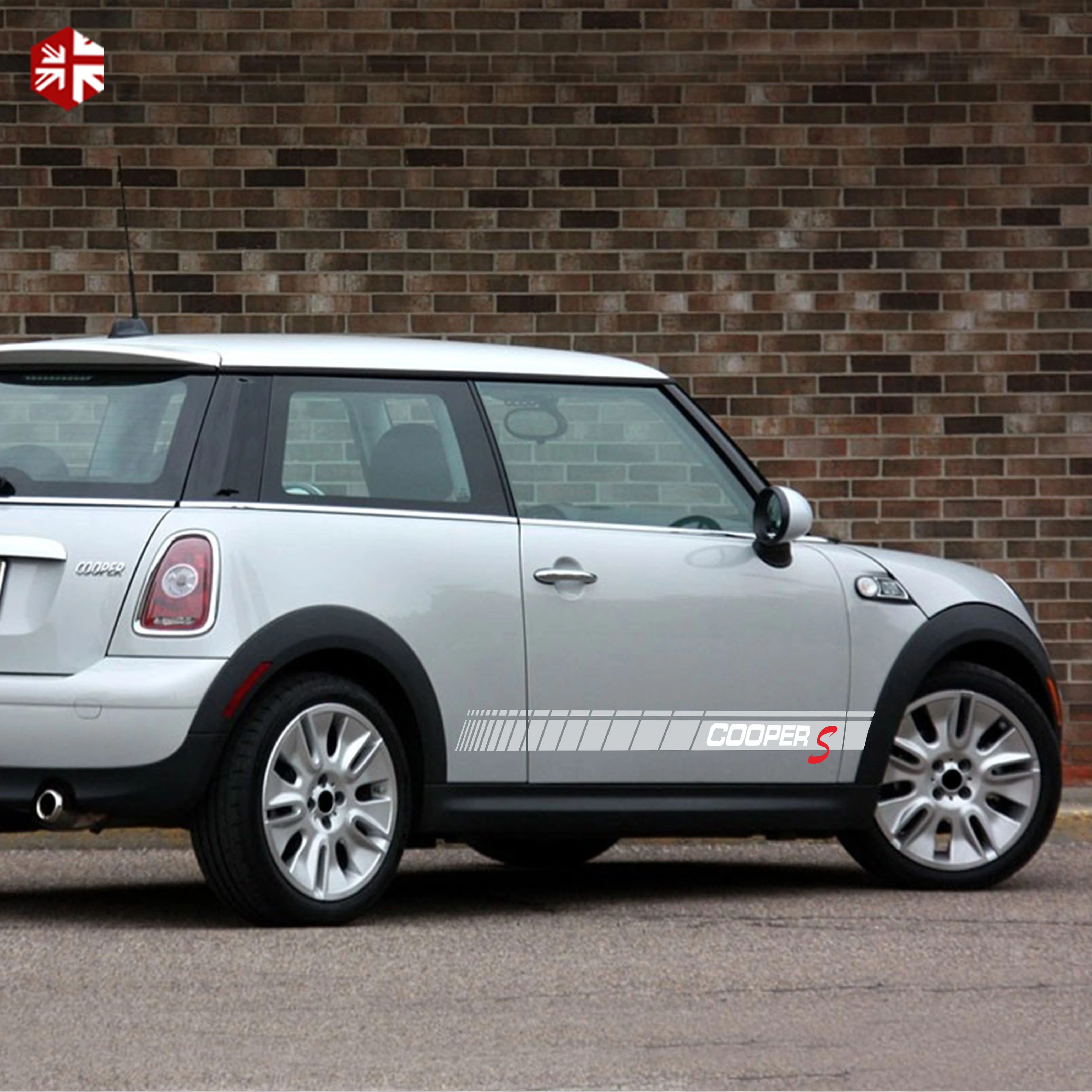 2 предмета автомобиля двери боковые полосы Стикеры тела наклейка для MINI Cooper S R50 R52 R53 R55 R56 R57 R58 R59 R60 R61 F54 F55 F56 F57 F60