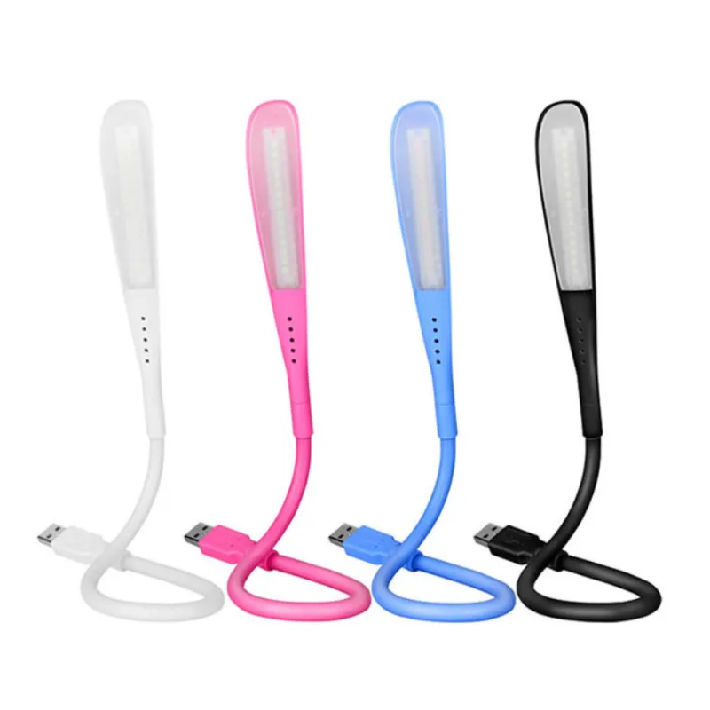 

Portable Mini USB Led Lamp Flexible LED In-line Book light USB Light Ultra Bright 14LEDS for Laptop Notebook PC Computer