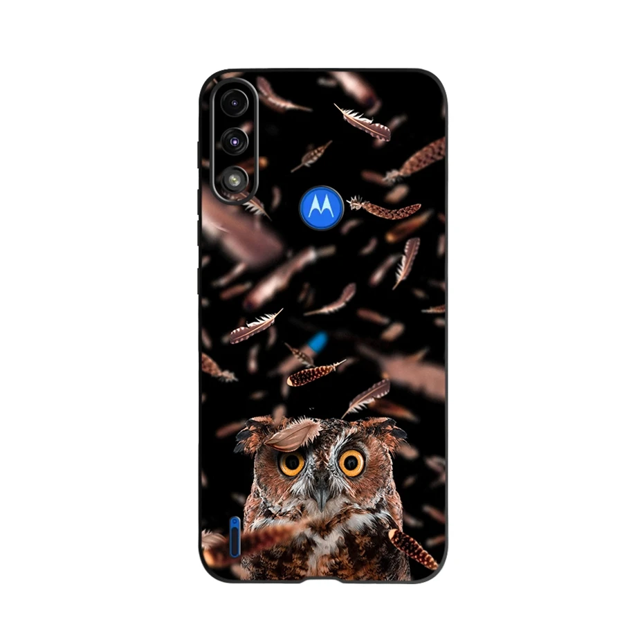 Durable Silicone Phone Back Cover - Soft TPU Protection for Motorola Moto E7 Series