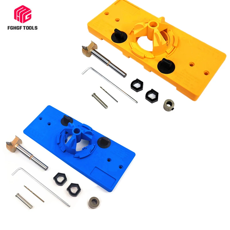 

FGHGF 35mm Hinge Carpentry Hole Opener Woodworking Door Plank Positioner Punch Power Tool Accessories