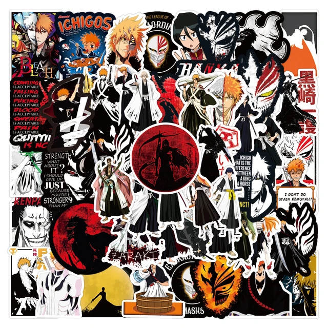 10/30/50PCS Cool Anime BLEACH Graffiti Stickers DIY Waterproof Phone Laptop  Skateboard Luggage Guitar Cartoon Kid Sticker Toy