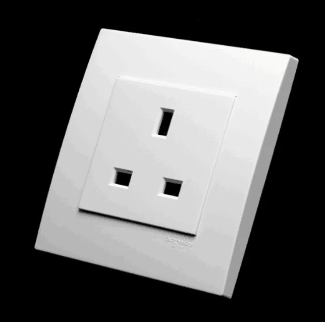 

Schneider Electric Brand 250V 13A British-Style British Standard Wall Socket KB426 Good Luck Series