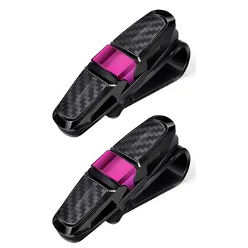 

2pcs Portable Fastener Eyeglasses/Card Clip Car Sun Visor Sunglasses Holder