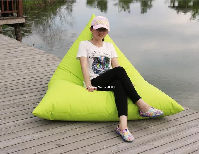 

PIVOT adults bean bag, green high back support beanbag chair, large seat cushion