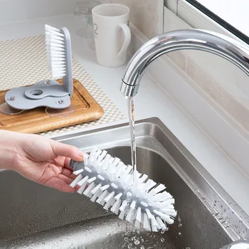 

Glass Washer Sink Suction Cup Base Cleaning Bottle Glass Brush Bathroom Tool AC889