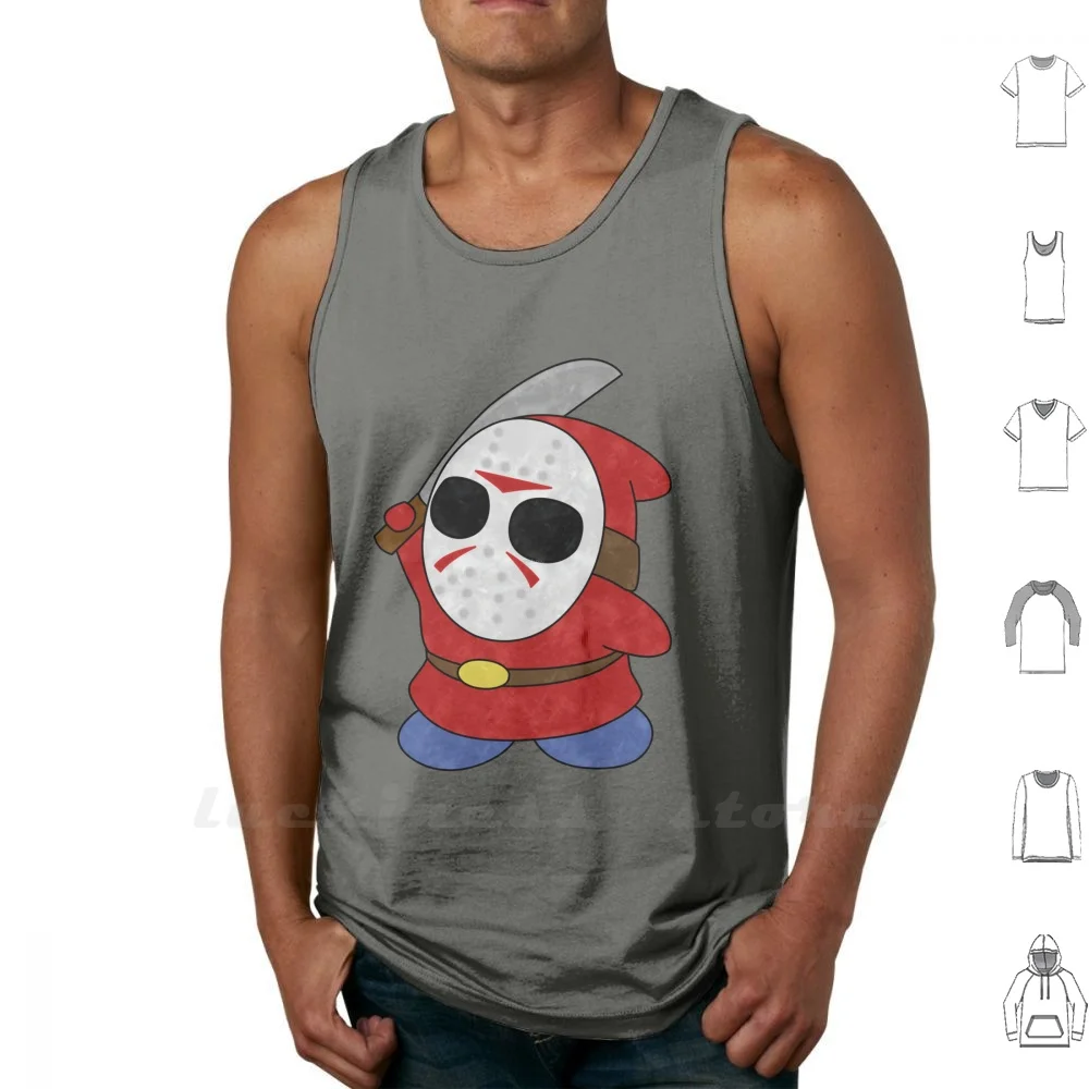 Shy Guy Jason Style Sleeveless Tank Top Vest Cotton Shy Guy Shy Guy ...