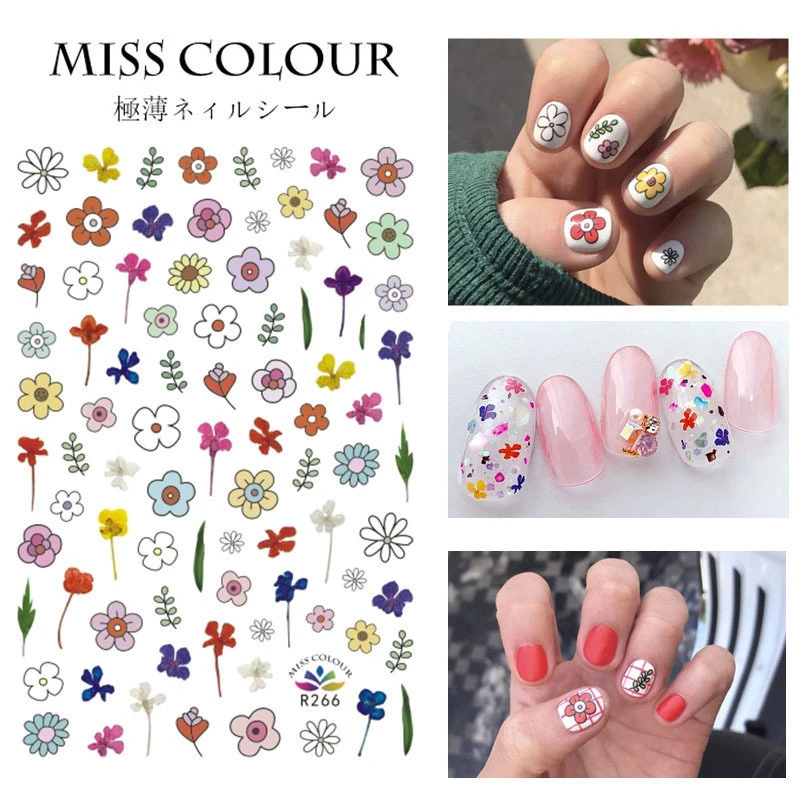 1sheet Diy Nail Sticker Summer Fun Fruit Patch Small Fresh Plant Cute 3d Jewelry Sticker Stickers Decals Aliexpress