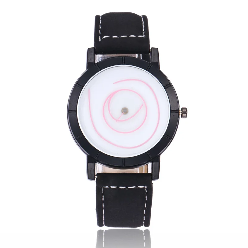 

2017 New Style Fashion Vortex Students Watch South Korea Color Vortex Graffiti Creative Couple Watch Men And Women-