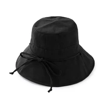 Хит, женская летняя однотонная Панама с широкими полями, складная хлопковая уличная солнцезащитная Кепка IE998