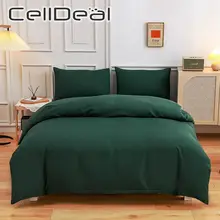 Multi estilo puro tinta verde folha avançado cores poliéster 3/4 pces conjuntos de cama colorfast tecido confortável macio oceania