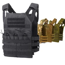 JPC – gilet tactique pour hommes, gilet de chasse, porte plaque, Molle, équipement militaire, Airsoft, armure corporelle pour jeu de Paintball, 10 couleurs