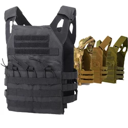 JPC – gilet tactique pour hommes, gilet de chasse, porte plaque, Molle, équipement militaire, Airsoft, armure corporelle pour jeu de Paintball, 10 couleurs 