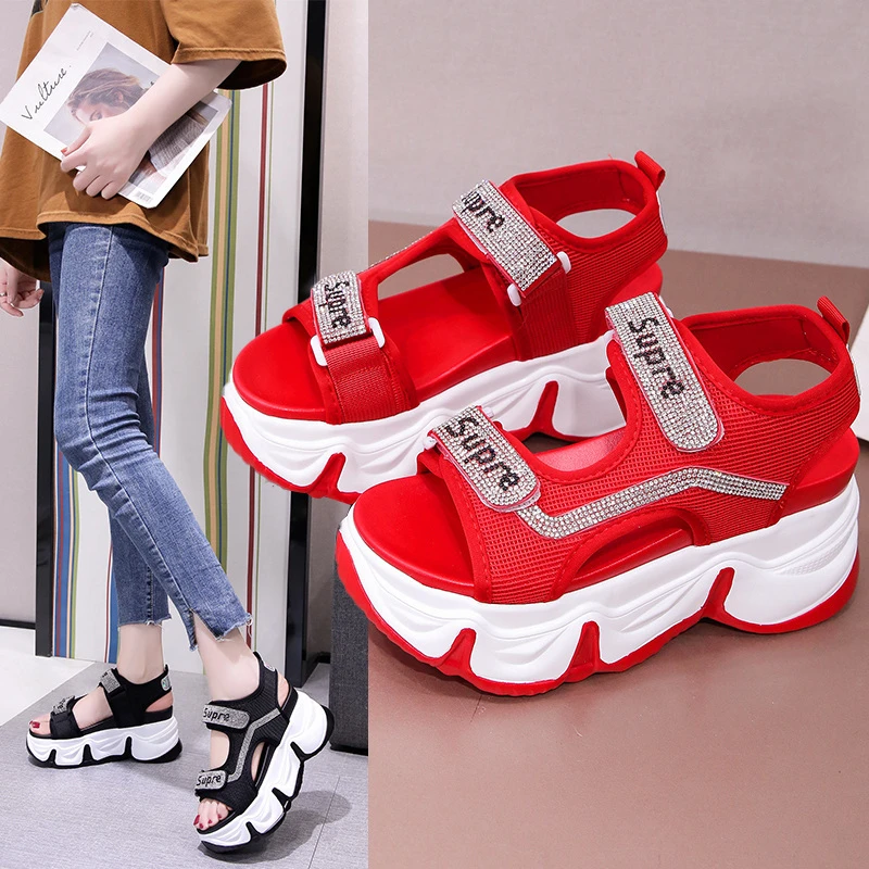 Rubber wedge shoes for ladies Clearance