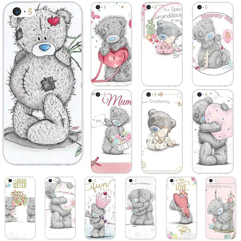 

Hot Teddy Me To You Bear Soft TPU Silicon Mobile Phone Cases for iPhone X XR XS Max 10 7 8 Plus 4 4S 5 5S SE 5C Bags Cover