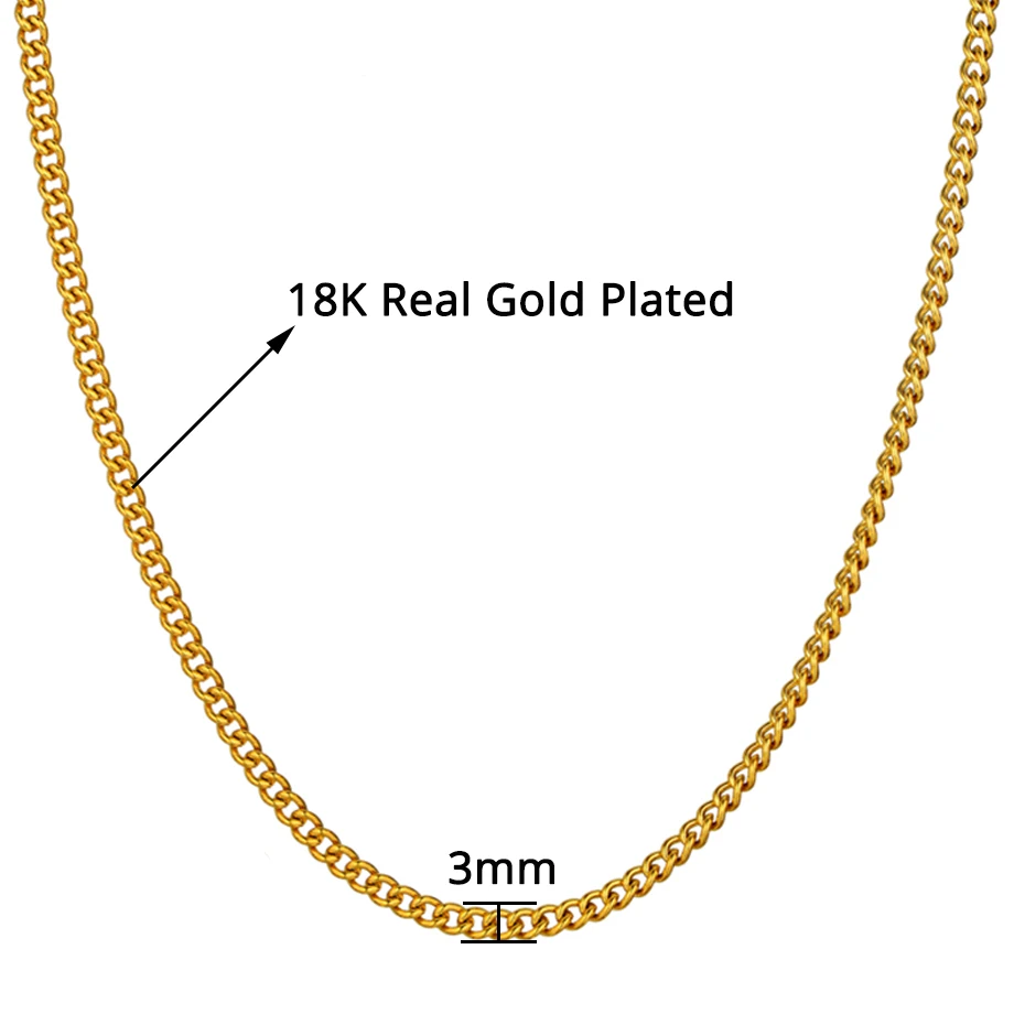 Stainless Steel Gold Chain For Men 