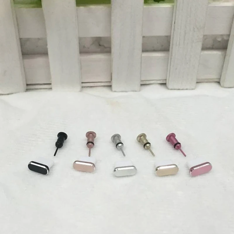 Type-C Phone Charging Port 3.5mm Earphone Jack Sim Card Type C Anti Dust Plug For Samsung S9 S8 A5 A7 Huawei P9 P10