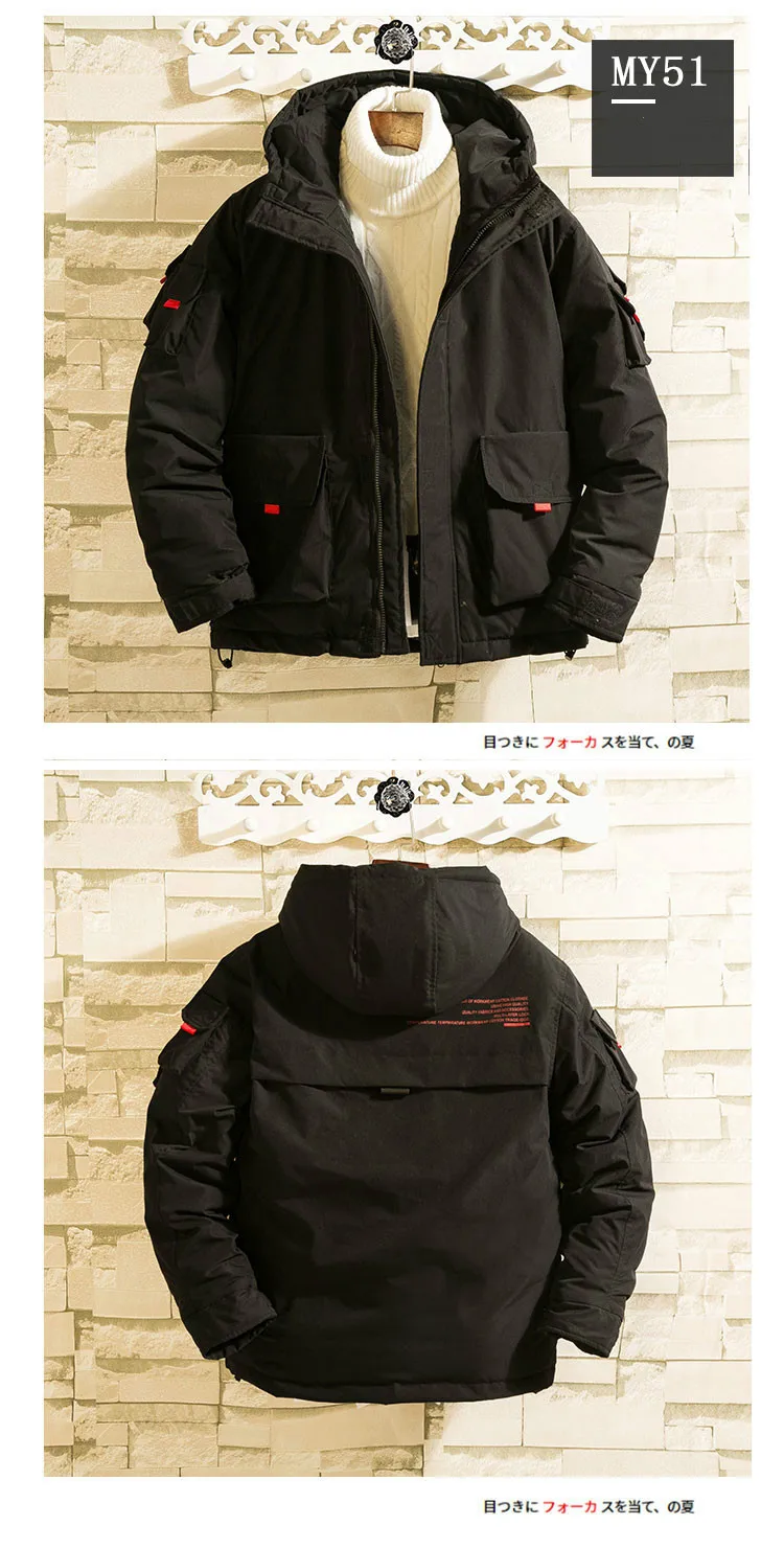 YASUGUOJI New 2022 Safari Style Mens Hooded Winter Jackets Thicken Warm Cotton Padded Mens Winter Jackets and Coats Hiver Homme