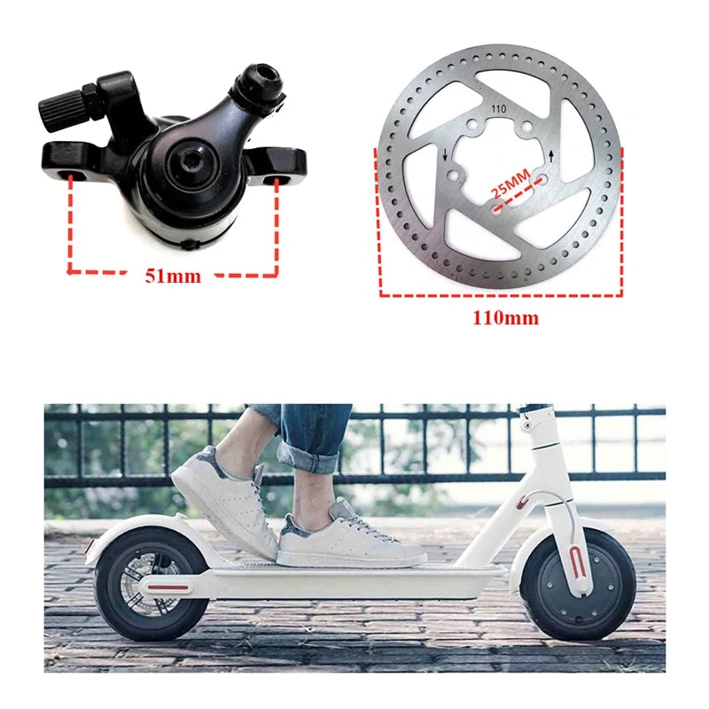 Millet M365/Pro тормозной рычаг+ тормозная колодка+ Задний дисковый тормоз+ дисковый тормоз 110 мм+ дисковый тормоз Xiaomi скутер аксессуар