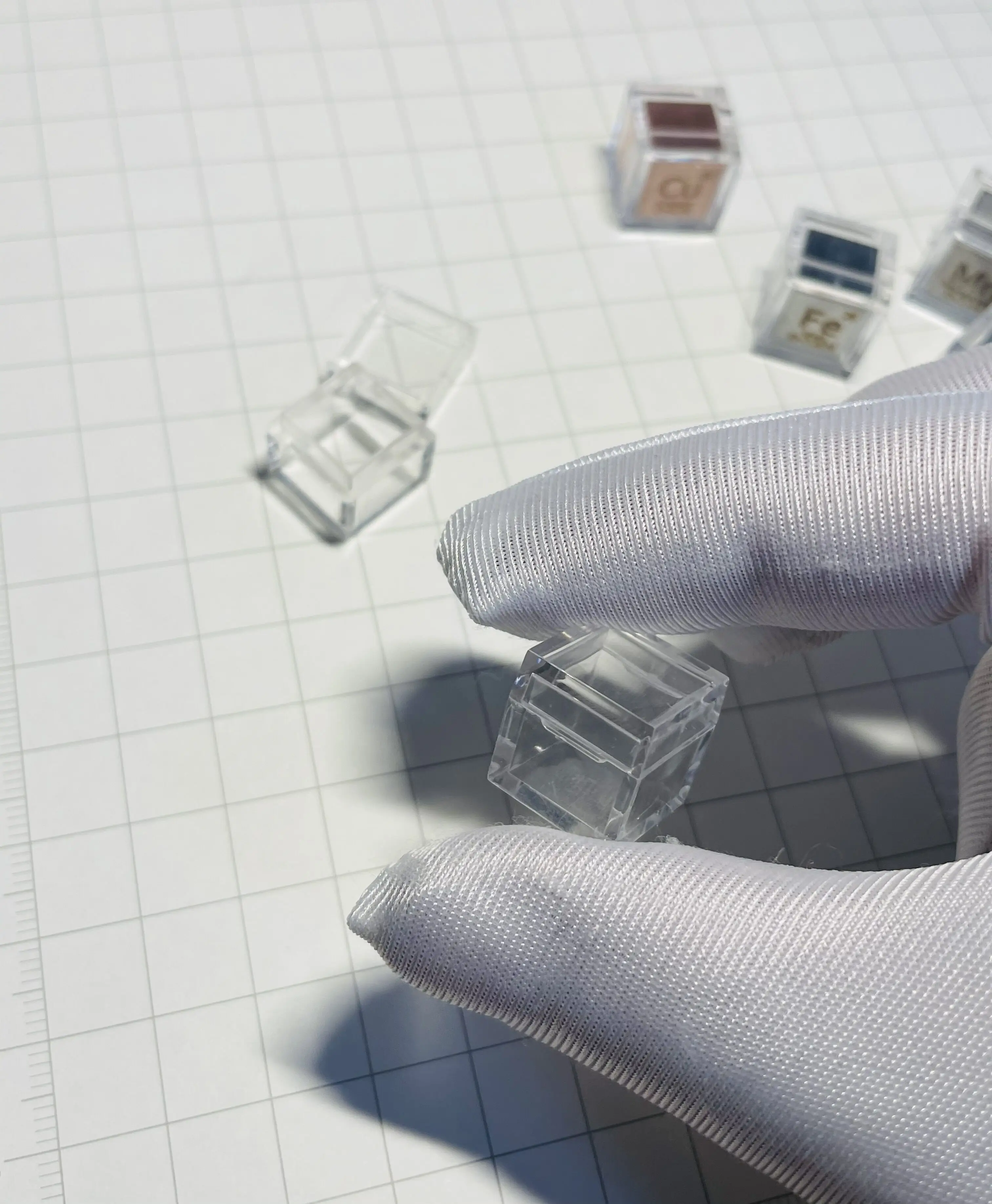 10pcs Acrylic Box Cube Shape for Element Cube Collection Storag Element Cubes Show And Protecter 2