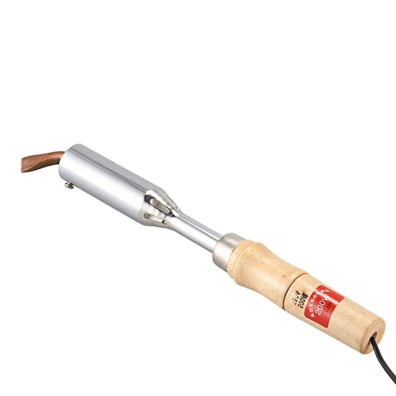 200W insulated wooden handle electric iron high power soldering iron Household electrician welding electric iron iron soldering