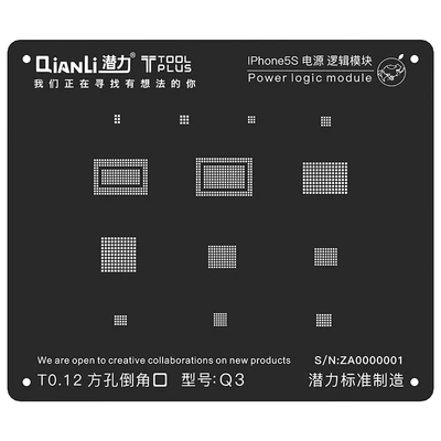 iPhone 5S Qianli power Logic BGA трафарет 3D 2D припой шаблон набор питания IC оловянный завод для iPhone 8P 8 7P 7 6SP 6S 6 5s - Цвет: iPhone 5S